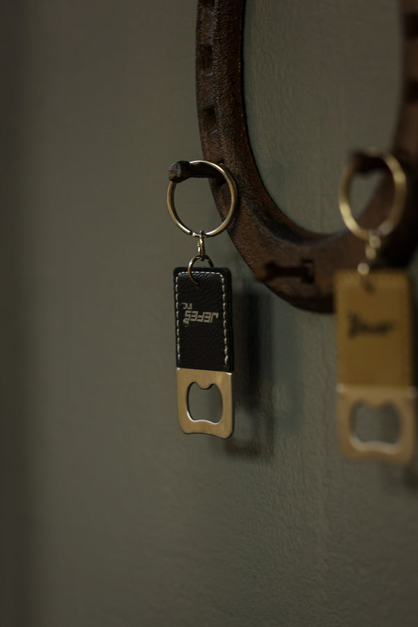 Black Bottle Opener Keychain