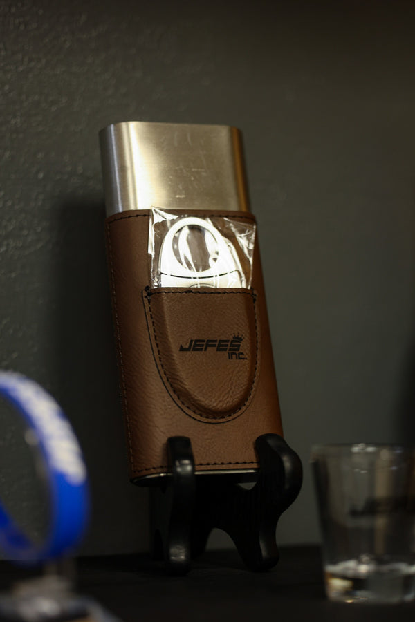 Brown Cigar Case & Cutter
